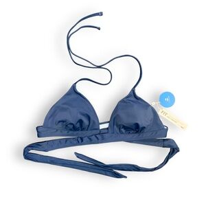 Cupshe Navy Bikini Wrap Top